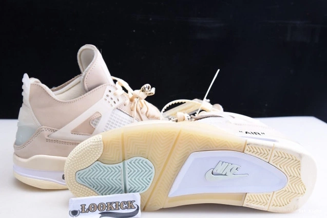 1st Kicks Shoes CV9388-100 x Off-White 4 Sail Jordan Air 0721